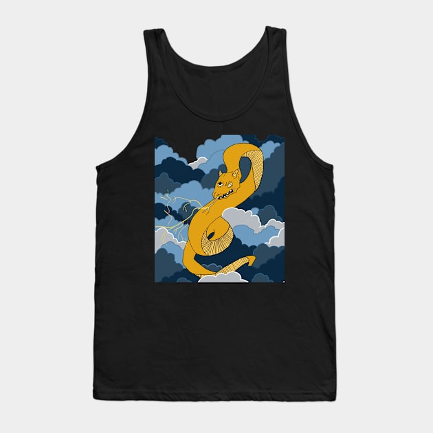 Stormy Snake Tank Top by OstaraFrost